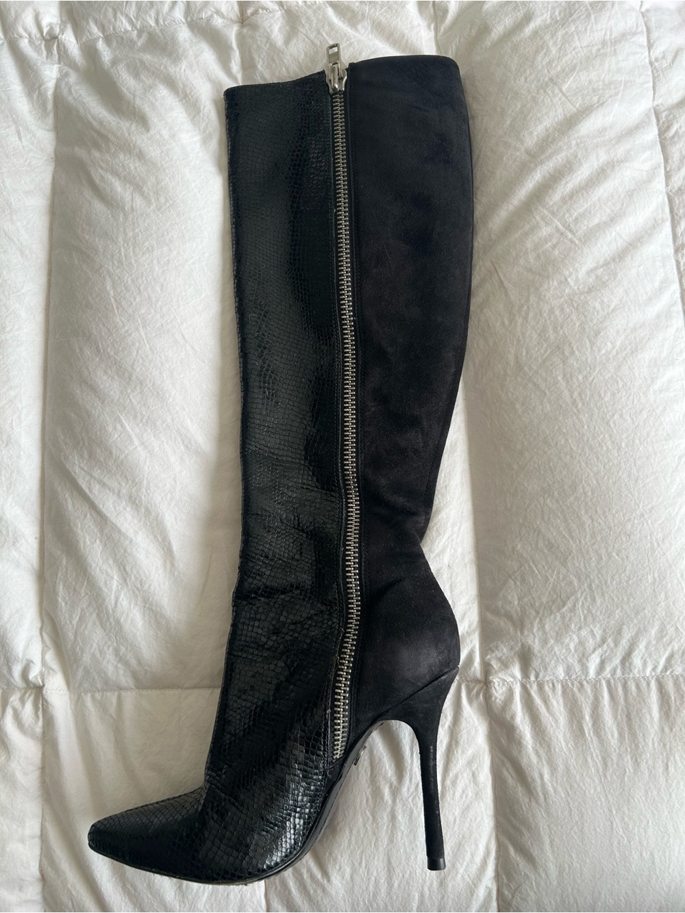 2 Pairs Alice & Olivia Tall Boots- Black/Multi-Color - Picture 12 of 12